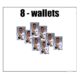 8 wallets