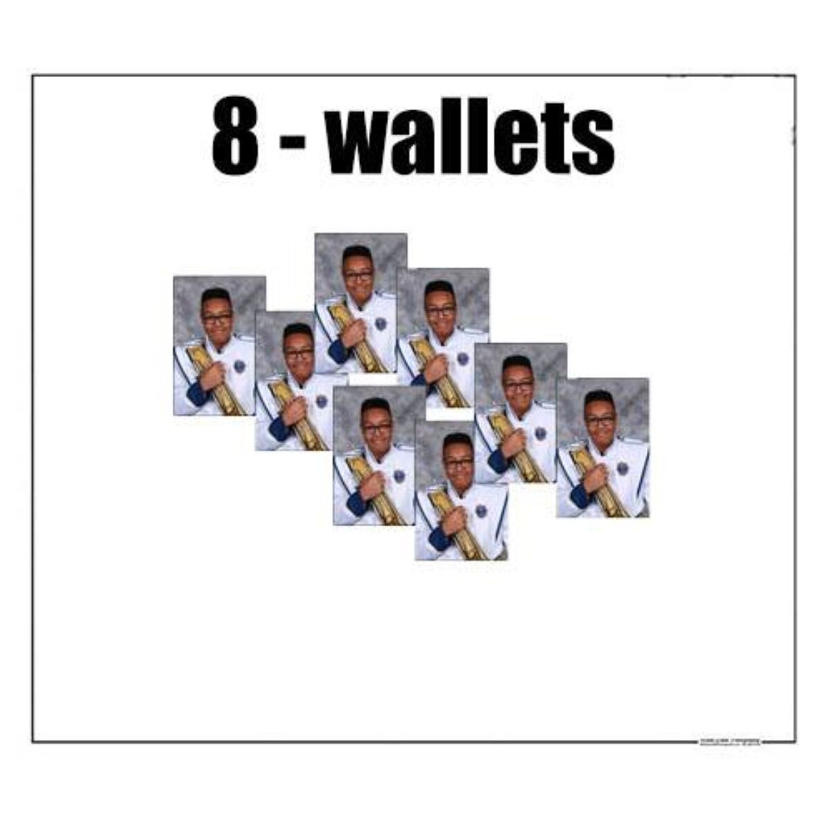 8 wallets